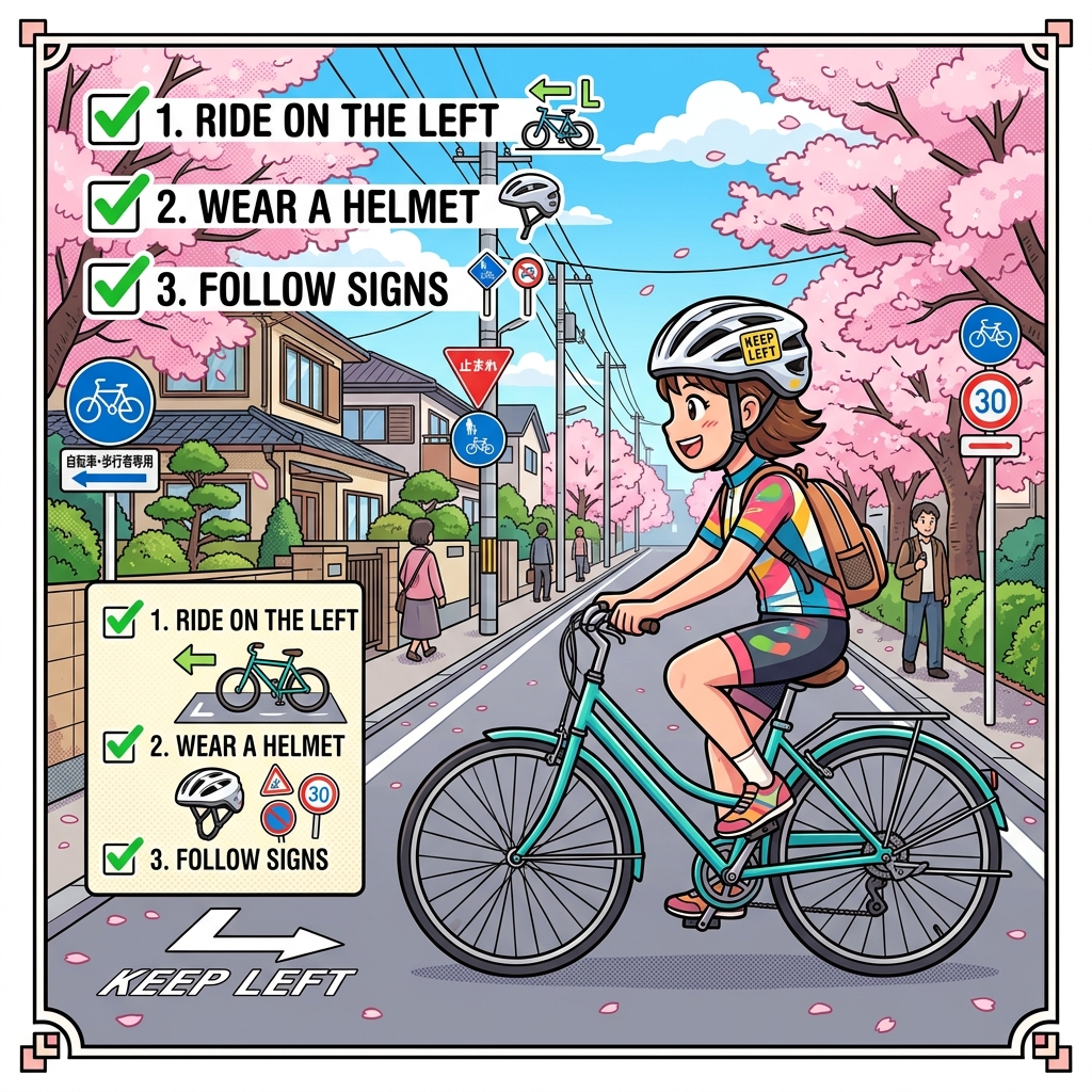 Safe cycling checklist Japan 2026