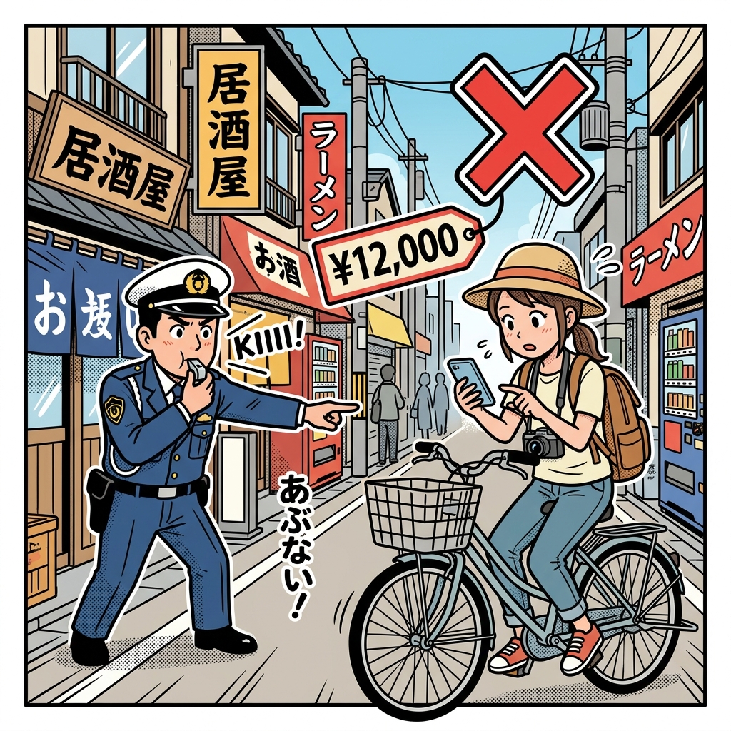 Smartphone fine Japan cycling